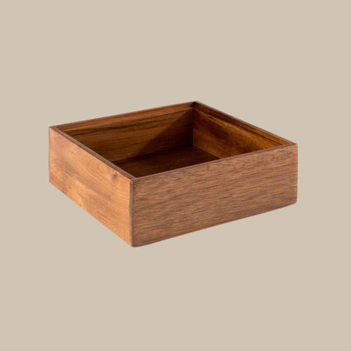 Holzschale M mit Deckel